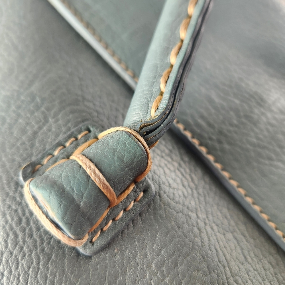 Tod's Handbag Purse Pebbled Leather Mint Green - Picture 8 of 8